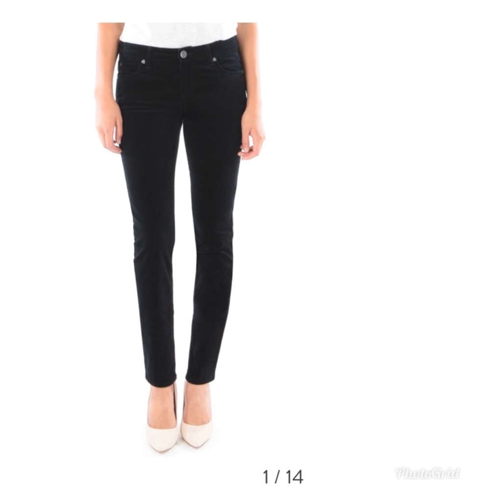 Kut From the Kloth Black Corduroy skinny pants 10